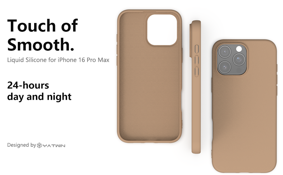 Apple iPhone 16 Pro Max Silicone Phone Case Milk Tee