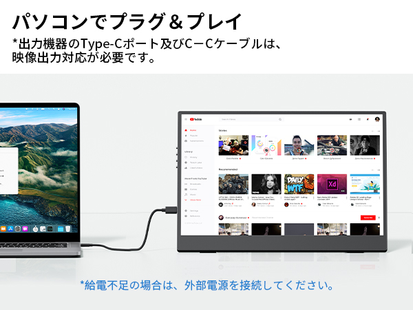 Amazon.co.jp: KOOLYFUL モバイルモニター 14インチ 自立型 モバイル
