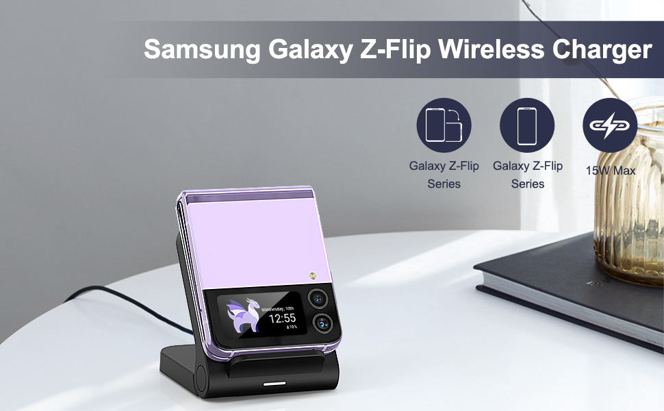 for Samsung Galaxy ZFlip Wireless Charger Galaxy Z Flip 5