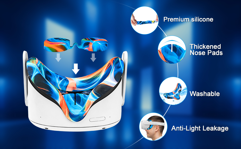 Accessories for Oculus Quest 2, VR Accessory Set for Meta Quest 2