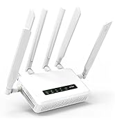 GL.iNet GL-X3000 (Spitz AX) 5G NR AX3000 Cellular Gateway Router, Wi-Fi 6, Detachable Antennas, D...