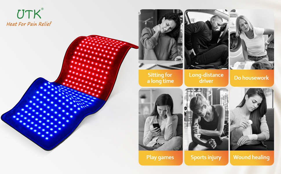 Blue light therapy for body pain relief