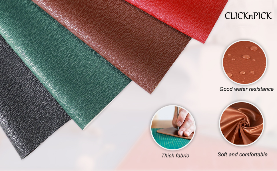 Clicknpick Poly Fabric Upholstery Rexine, Artificial Leather Sheet 140