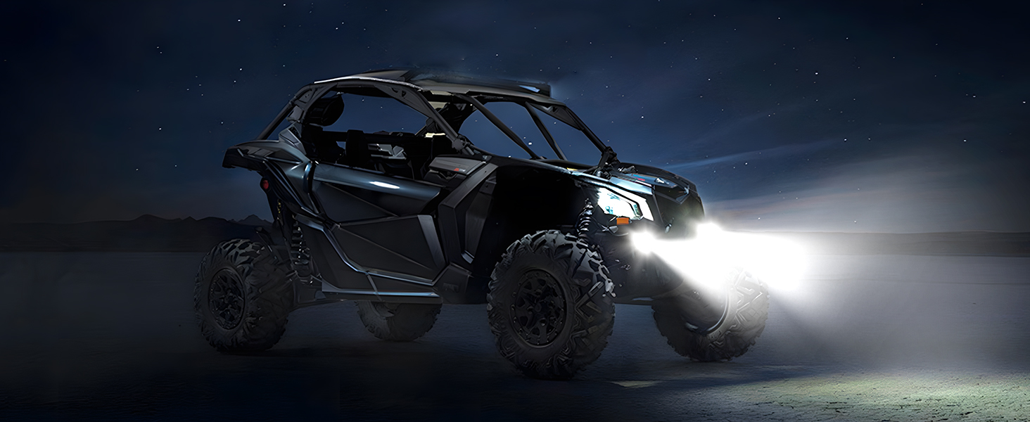 LEDOPPO Motorcycle Auxiliary Lights Kit LED Spot Driving