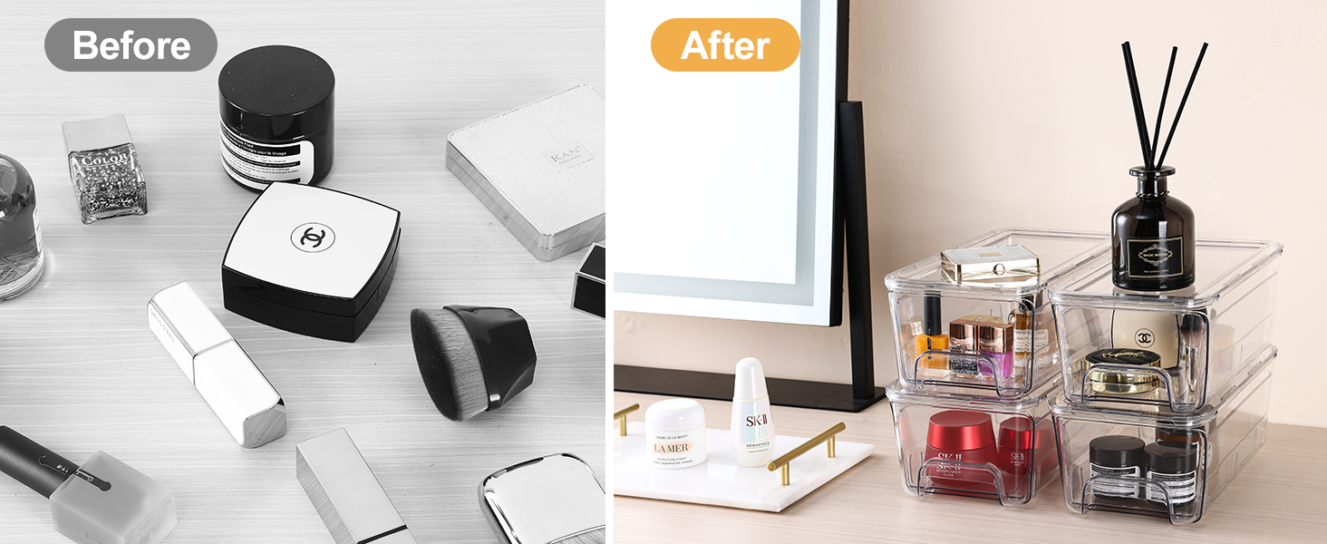 make up organizers for vanity