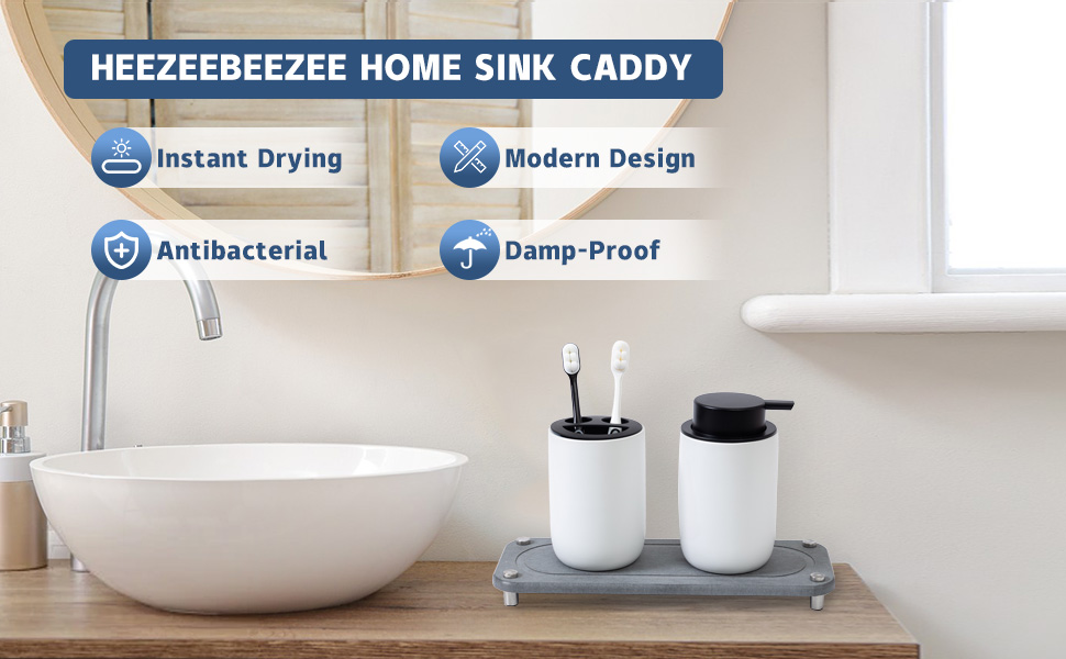 Home Sink Caddy, Instant Dry Kitchen/Bathroom Sink