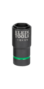 ！hmです！ Amazon.com: Klein Tools 66066 2-in-1 Deep Impact Socket, 6
