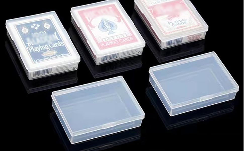 DKAOVH 6 Pcs Playing Card Case, Clear Card Deck Box