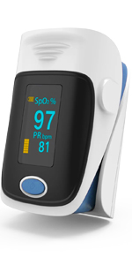 Blue Fingertip Pulse Oximeter