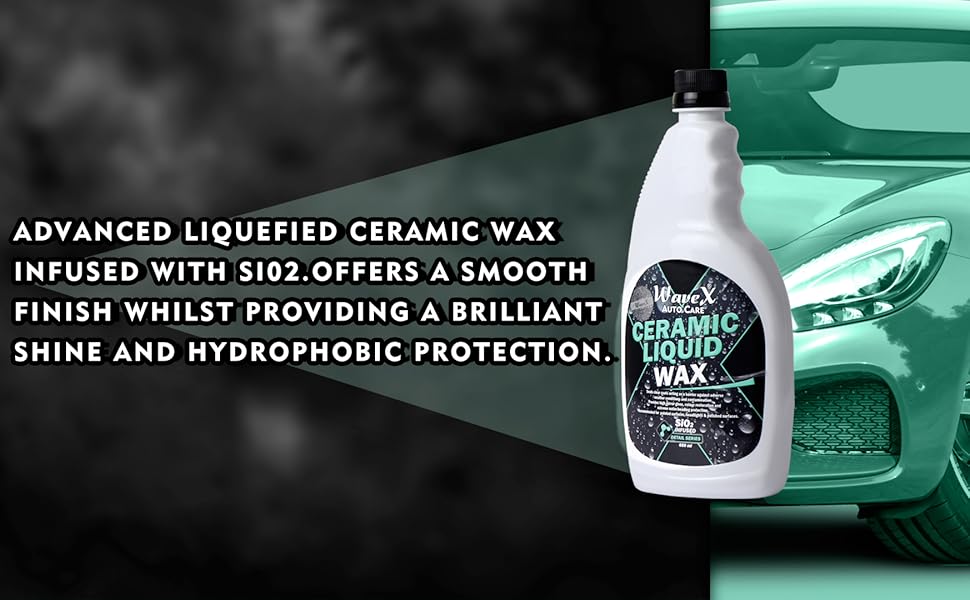 Wavex Car Wax SiO2 Ceramic Liquid Wax Car Polish 650 ml Gives Deep