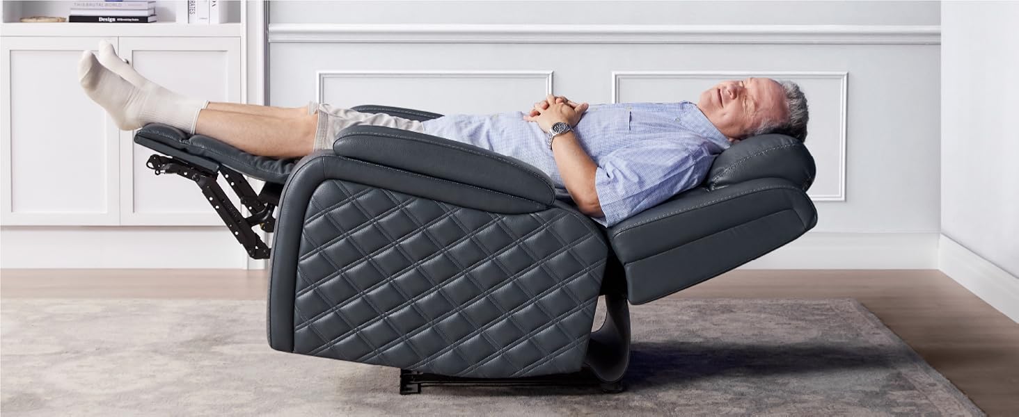 Watson & Whitely Genuine Leather Power Recliner Chairs for