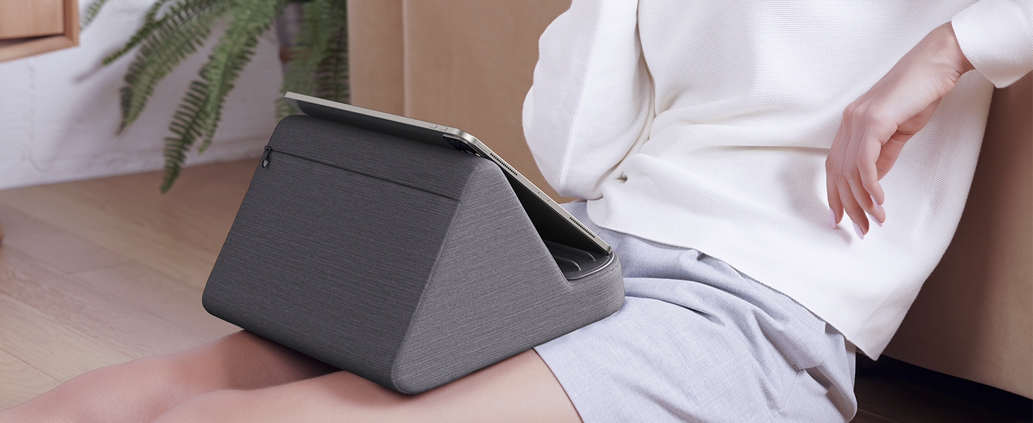 Lamicall Pillow Pad Tablet Holder Soft Tablet Cushion Stand for Bed