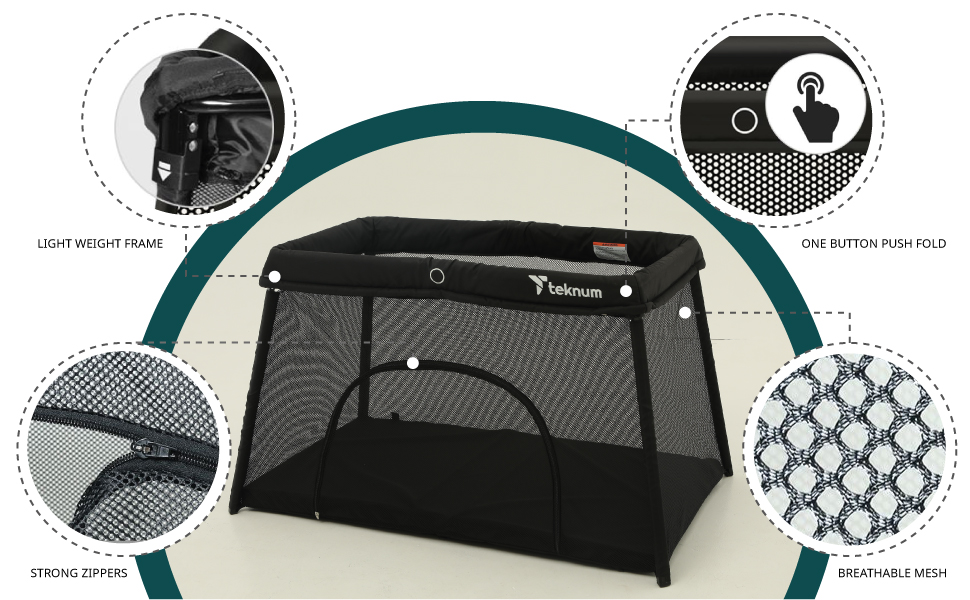 TEKNUM Portable Quick fold Playard
