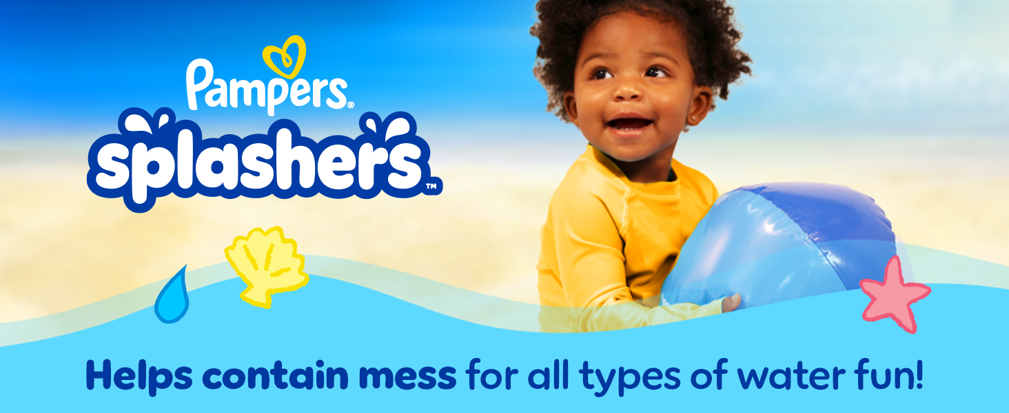 Pampers Splashers helps contain mess for all types of water fun!