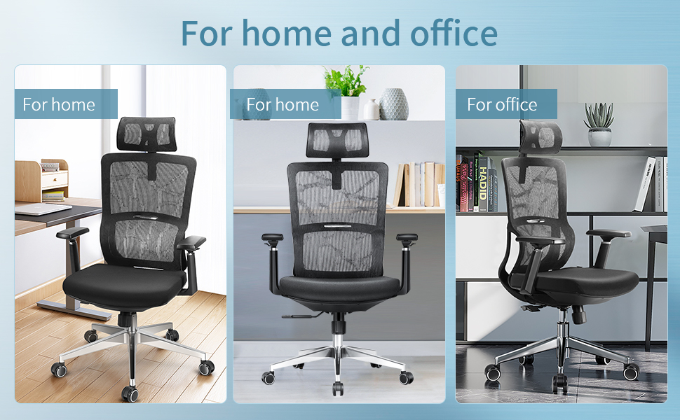 mfavour Ergonomic Office Chair with Elastic Lumbar Support High Back