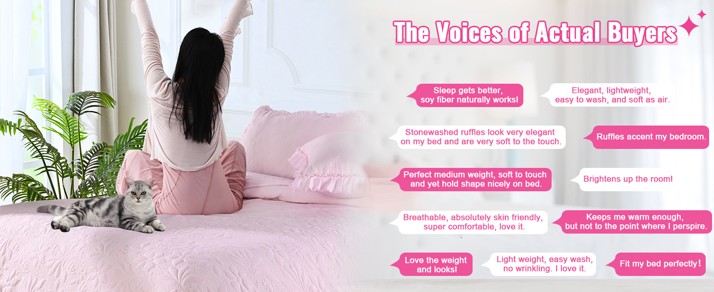 Ruffled Floral Quilts