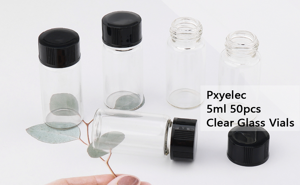 Buy 50 Pack 1ml Clear Glass Sample Vials For Essential Oils,Empty Glass