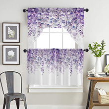 SPRING SWAG WINDOW CURTAINS SET