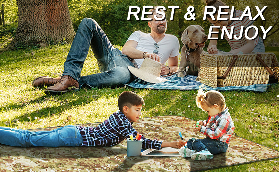 HUWLUIWA Military Woobie Waterproof Camping Blanket