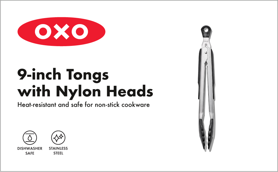 OXO Good Grips 9Inch Tongs with Nylon Heads OXO INTERNATIONAL