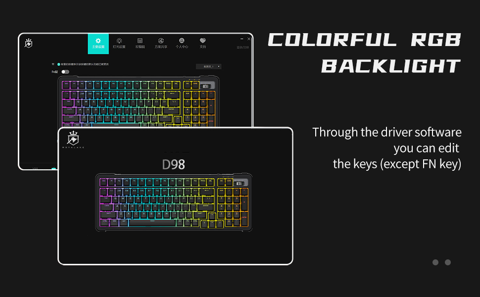 ROYALAXE D98 Wireless Mechanical Keyboard
