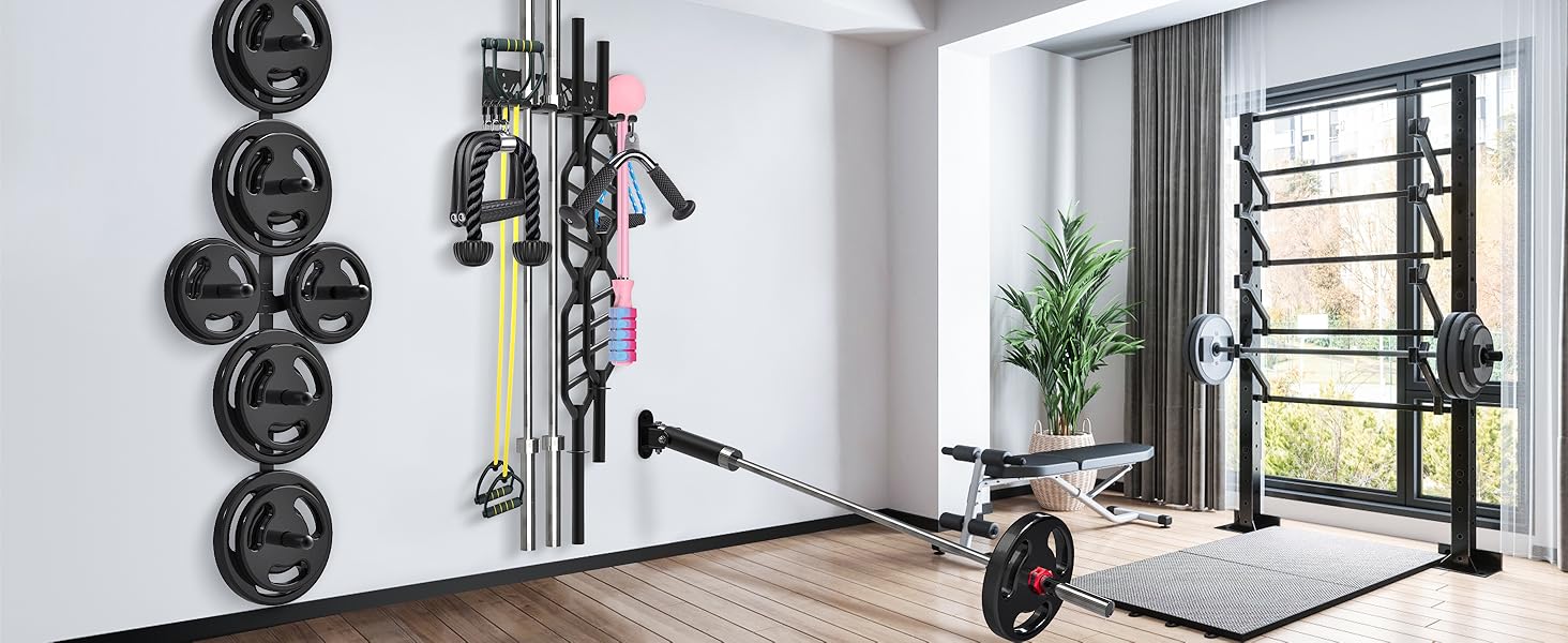 tall wall mount weight rack