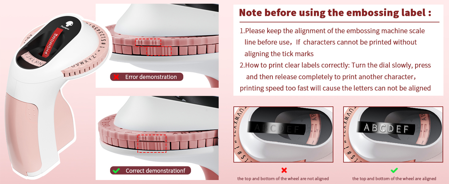 Embossing Label Maker Vintage Manual Label Maker with 3