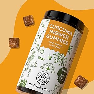 kurkuma curcumin curcuma turmeric extrakt hochdosiert ingwer gesunde gummibärchen gummies kurcuma 