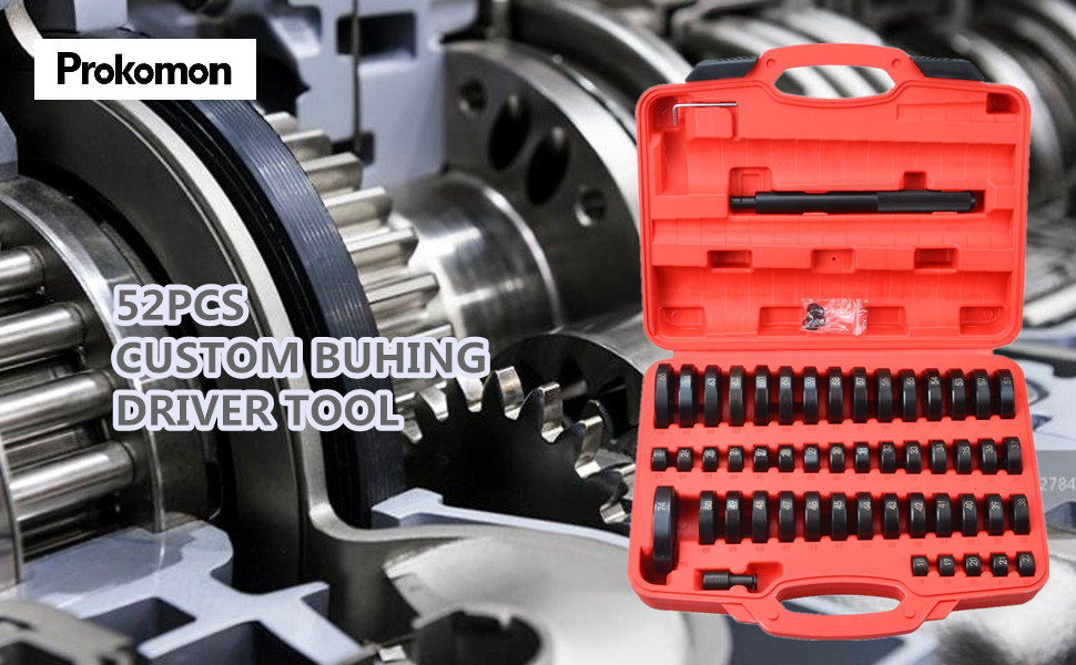 Prokomon 52Pc Custom Bushing Driver Tool Set and Transmission Wheel