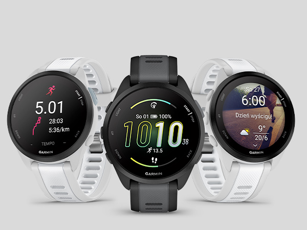 Garmin Forerunner 165 Smartwatch do Biegania GPS AMOLED