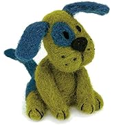 Dimensions Green Puppy Felt Animals Needle Felting Kit, 3'' x 2.5''