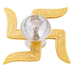 Decowill Brass Swastik Diya