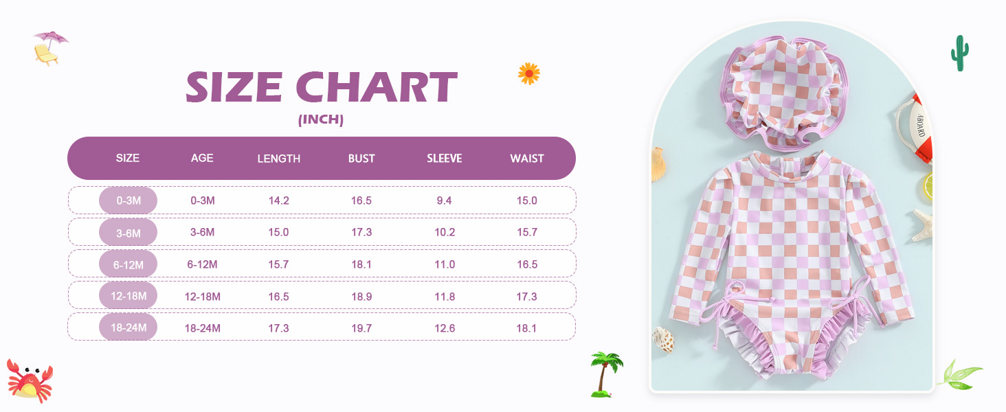 Engofs baby girl bathing suit