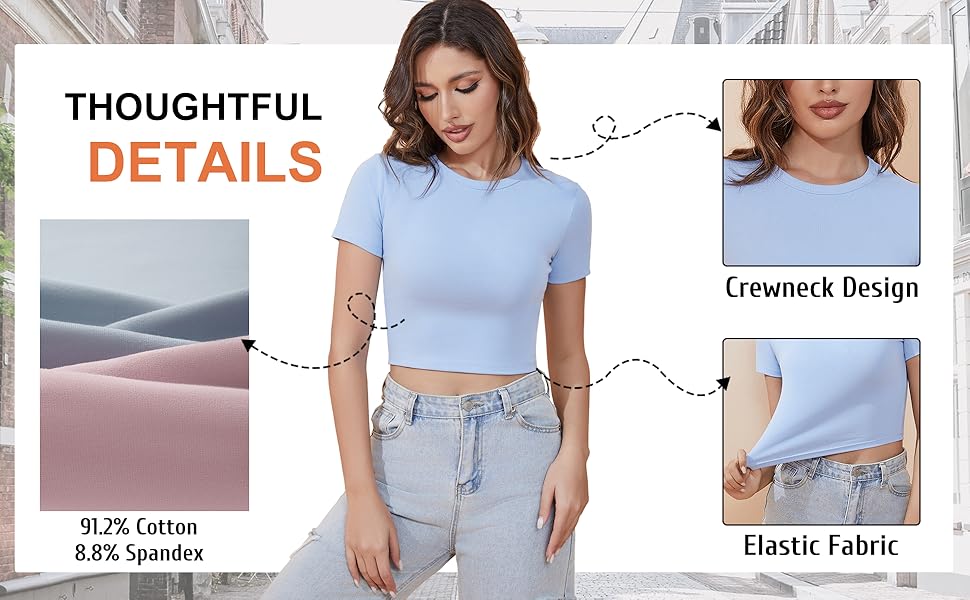 crop tshirt shirts for women