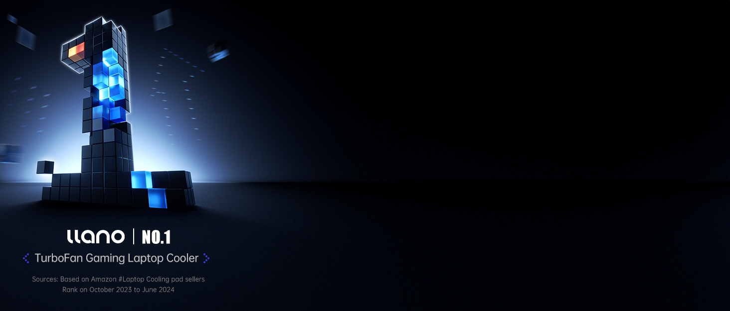 llano RGB Laptop Cooling Pad with Powerful Turbofan
