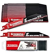 50 Pack,6 inch,14/18 TPI,Reciprocating Saw Blade Set,M42 Teeth with Cobalt Bi-Metal Blades, for A...