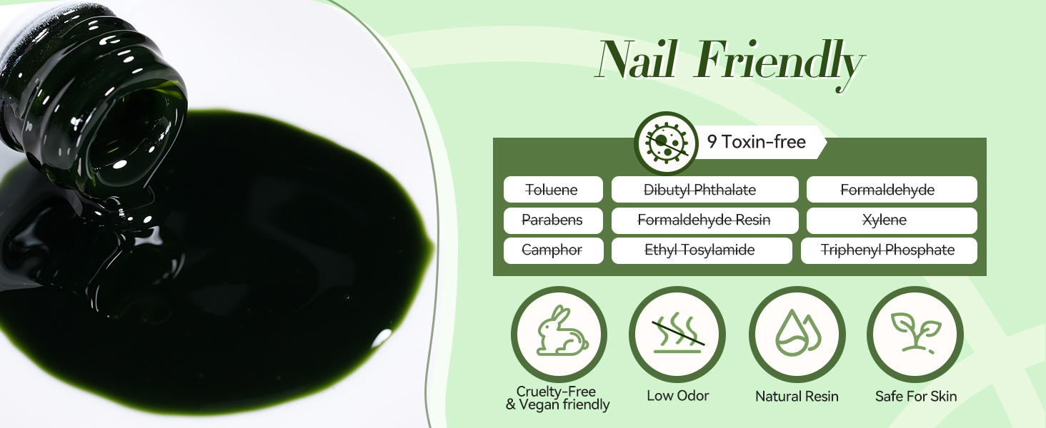 jelly green gel nail polish