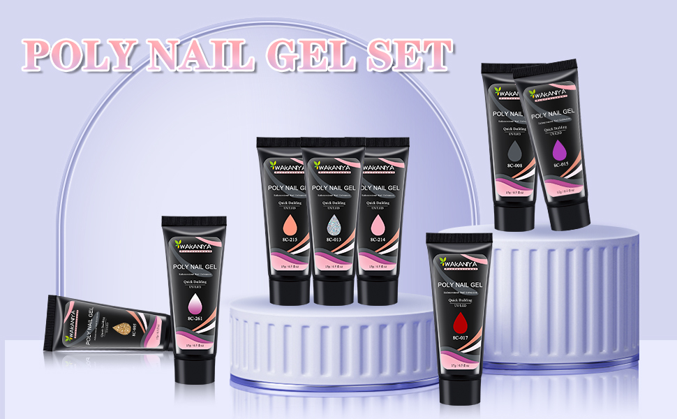 Polygel starter set poly nail gel nagel