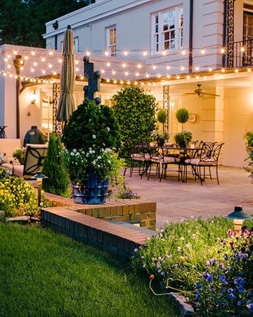 ZOTOYI 100Ft Outdoor String Lights LED Mains Powered, Waterproof IP65 G40 Globe String Lights with 50+2 Plastic Bulbs(2 Spare), Shatterproof Garden Lights for Balcony, Bistro, Wedding, WarmWhite 22 outdoor lights mains powered