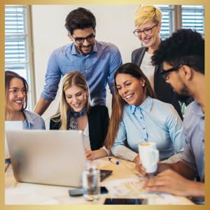 team using AI on laptop