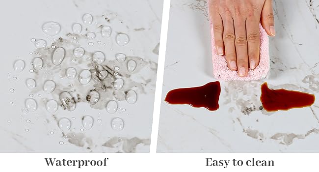 VaryPaper White Brown Marble Effect Peel and Stick Wallpaper 40cmx200cm Marble Sticky Back Plastic Roll Contact Paper for Kitchen Countertops Washable Kitchen Wallpaper Marble Vinyl Wrap for Furniture 17 self adhesive wallpaper marble sticky back plastic