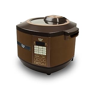 Aquaa Care Hi-Tech Clay Pot Smart Organic Digital Steamer/Multi-Cooker (4 L, Brown)