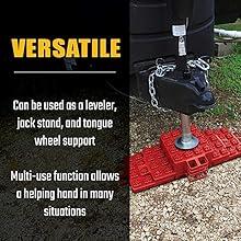 Versatile - Stacker placed under a jack