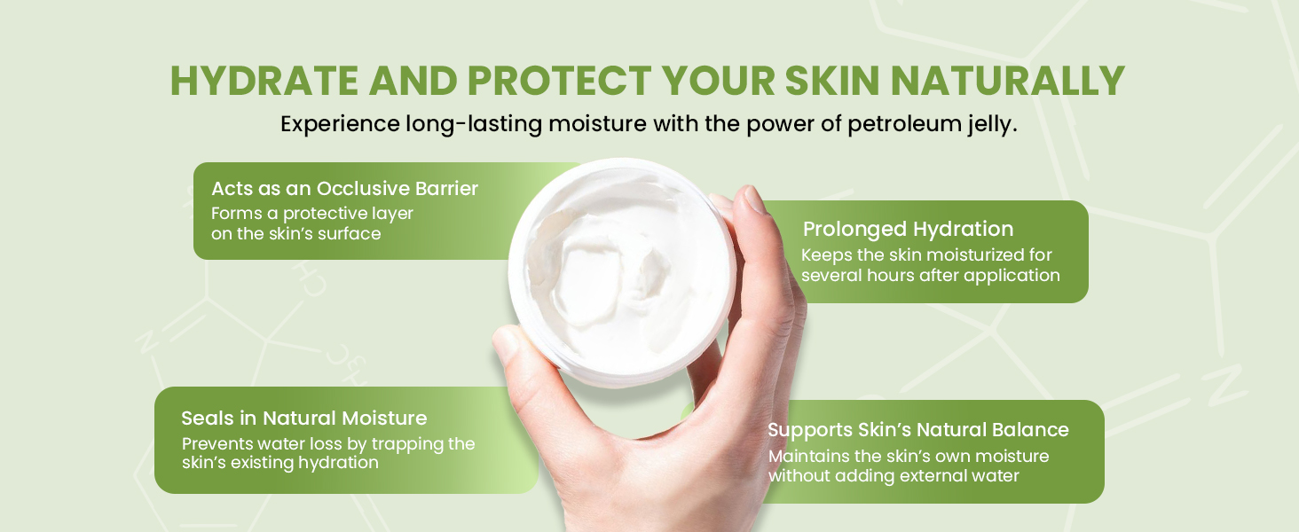 American Natural 100% Pure White Petroleum Jelly Multi-Use Moisturizer - All skin types