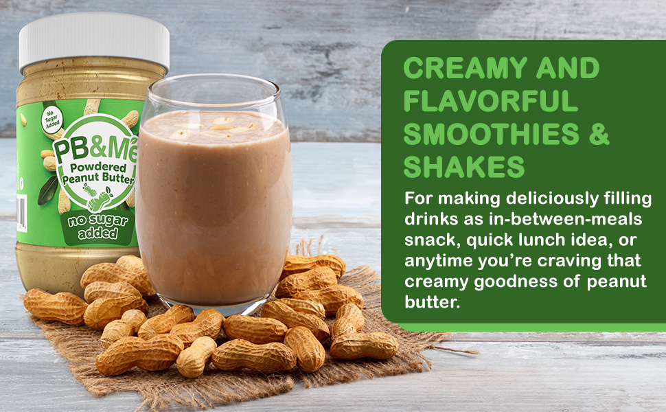 PB&Me Sugar Free Peanut Butter Powder Powdered Peanut Butter No Sugar