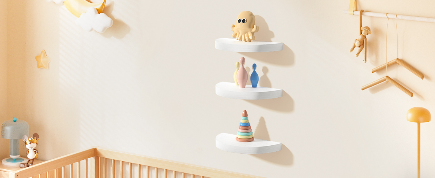 nursery shelves for wall