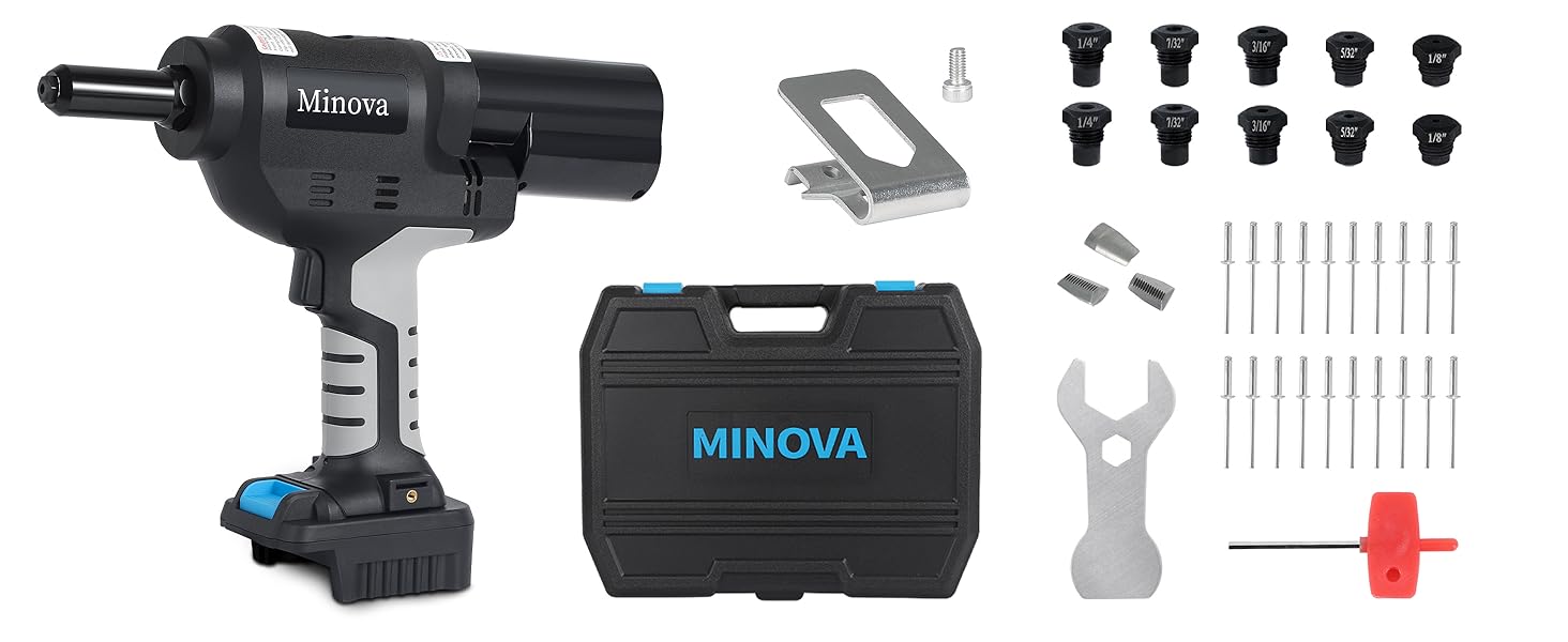 MINOVA Cordless Reviet Tool with Case
