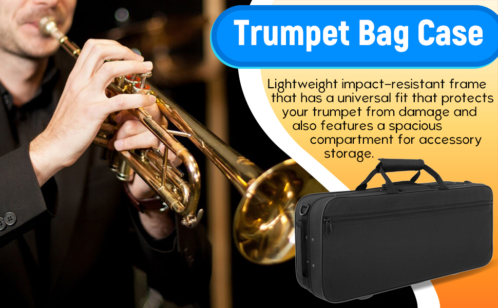 AMLESO for Trumpet, Waterproof Case/Backpack/Shoulder Bag Musical Instruments