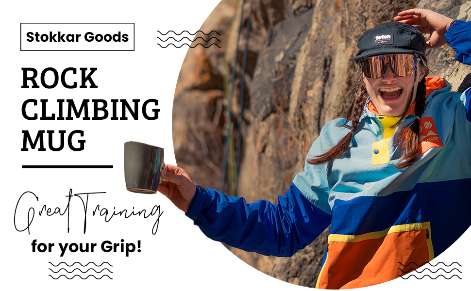 Stokkar Goods Rock Climbing Mug GiftRock Climbing Mug with