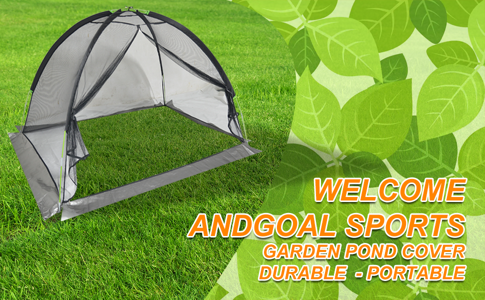 ANDGOAL Garden Pond Cover Pool Protector Net, Tent Dome